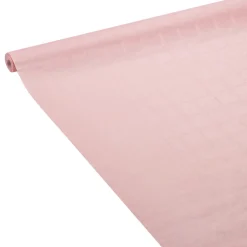 Outlet Gifi Nappe damassée rose pâle en papier L 6 m