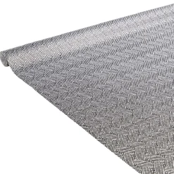 Outlet Gifi Nappe en papier motif géométrique blanc et noir 1,20x6m