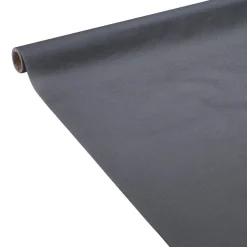 Outlet Gifi Nappe en papier voie sèche effet tissu gris foncé 4 m