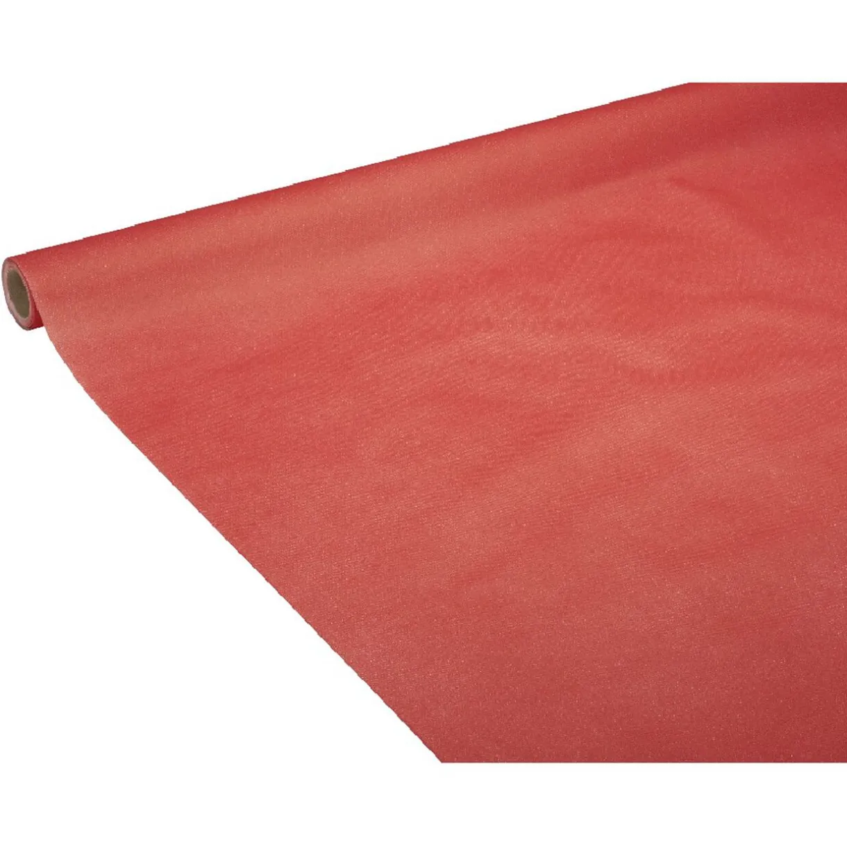 Clearance Gifi Nappe en papier voie sèche effet tissu rouge 4 m