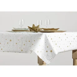 Outlet Gifi Nappe papier damassée nuit d'étoiles