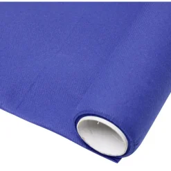 Outlet Gifi Nappe rectangulaire jetable Airlaid bleu 120x400 cm