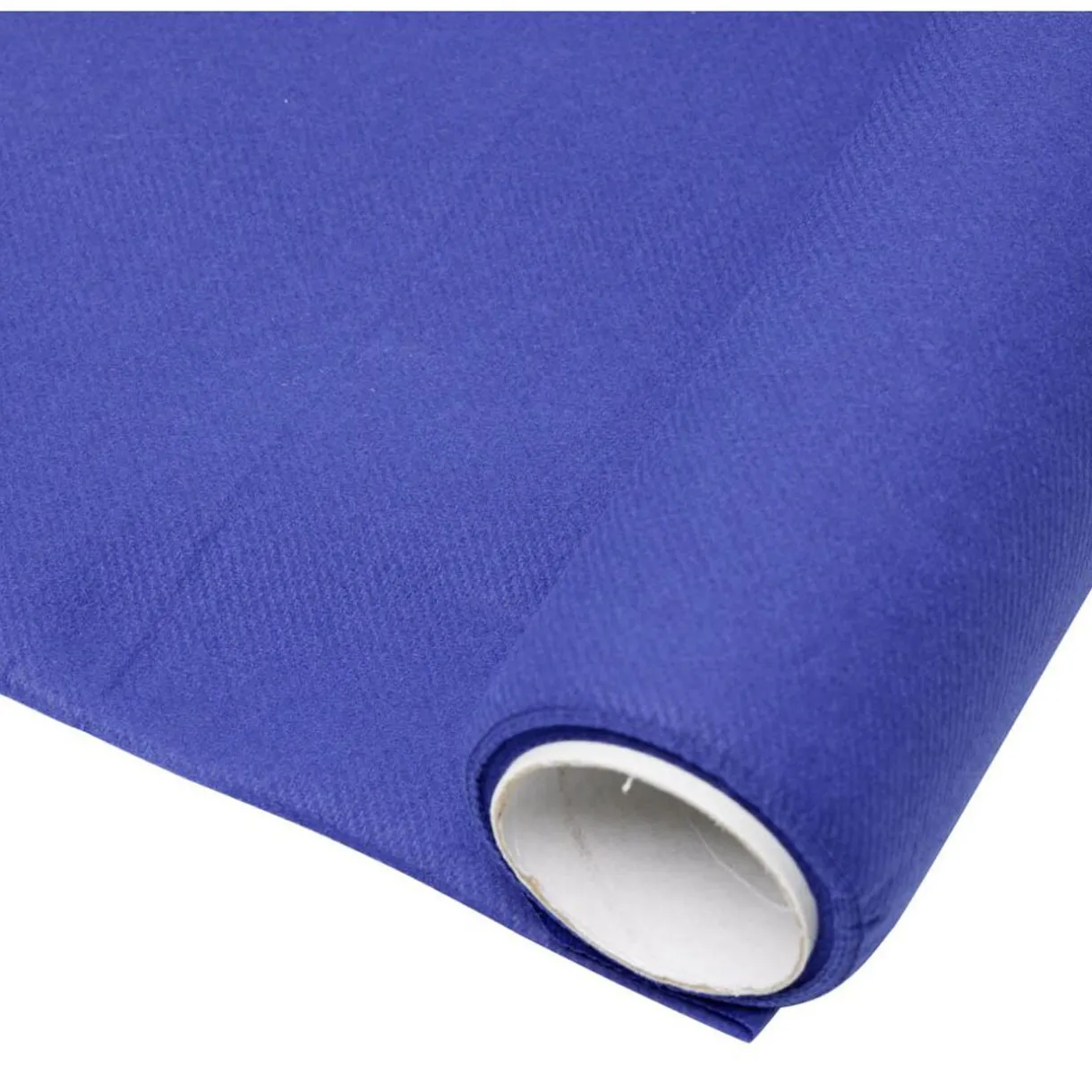Outlet Gifi Nappe rectangulaire jetable Airlaid bleu 120x400 cm