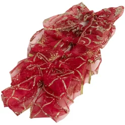 Best Gifi Noeud à suspendre en tissu rouge x6