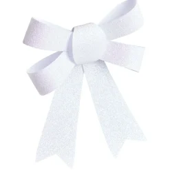 New Gifi Noeud à suspendre pailleté blanc iridescent x3