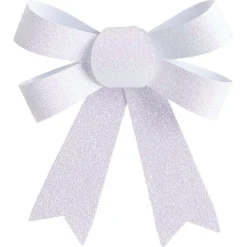 New Gifi Noeud à suspendre pailleté blanc iridescent x3