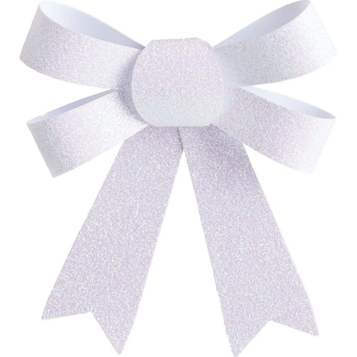 New Gifi Noeud à suspendre pailleté blanc iridescent x3