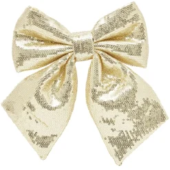 Gifi Noeud à suspendre sequin doré 23xH25cm^ Décoration Sapin