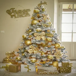 Gifi Noeud à suspendre sequin doré 23xH25cm^ Décoration Sapin