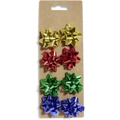 Gifi Noeud bolduc brillant doré rouge vert bleu x8^ Loisirs Créatifs Et Emballage Cadeau