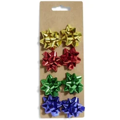 Gifi Noeud bolduc brillant doré rouge vert bleu x8^ Loisirs Créatifs Et Emballage Cadeau