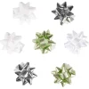 Gifi Noeud bolduc vert blanc argenté x8^ Loisirs Créatifs Et Emballage Cadeau