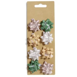 Gifi Noeud bolduc vert et beige x8^ Loisirs Créatifs Et Emballage Cadeau