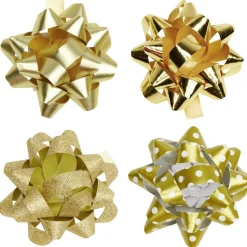 Gifi Noeud brillant blanc noir doré pour emballage cadeau x8^ Loisirs Créatifs Et Emballage Cadeau