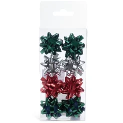 Gifi Noeud brillant vert rouge gris pour emballage cadeau x8^ Loisirs Créatifs Et Emballage Cadeau