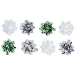 Gifi Noeud cadeau blanc vert gris x8^ Loisirs Créatifs Et Emballage Cadeau