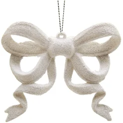 Gifi Noeud de Noël à paillettes à suspendre^ Décoration Sapin