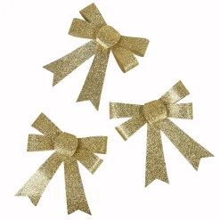 Gifi Noeud doré à suspendre x3^ Décoration Sapin