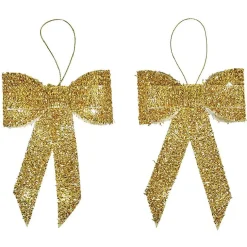 Gifi Noeud lumineux doré 10 LED^ Décoration Sapin