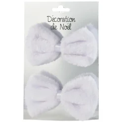 Gifi Noeud papillon fantaisie pour sapin de Noël x2^ Décoration Sapin
