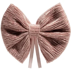 Gifi Noeud ruban velours côtelé rose L14,5xH12cm x2^ Décoration Sapin