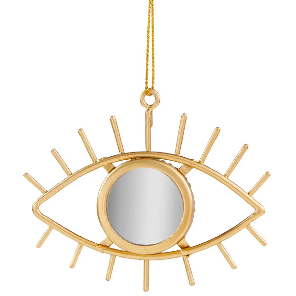 Gifi Oeil miroir à suspendre doré^ Décoration Sapin