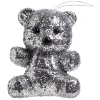 Gifi Ours à poser paillette argenté^ Décoration Sapin