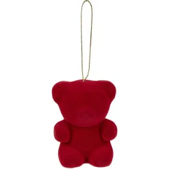 Gifi Ours rouge à suspendre Noël x5^ Décoration Sapin