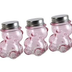 Clearance Gifi Ourson à dragées rose x3