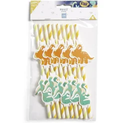 Sale Gifi Paille décor dinosaure x10