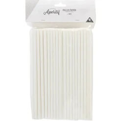 Best Gifi Paille en papier blanche x100