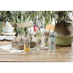 Outlet Gifi Paille en papier décor citron x16