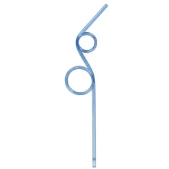 Best Gifi Paille forme tordue plastique réutilisable - Ø0,5x4xH24cm