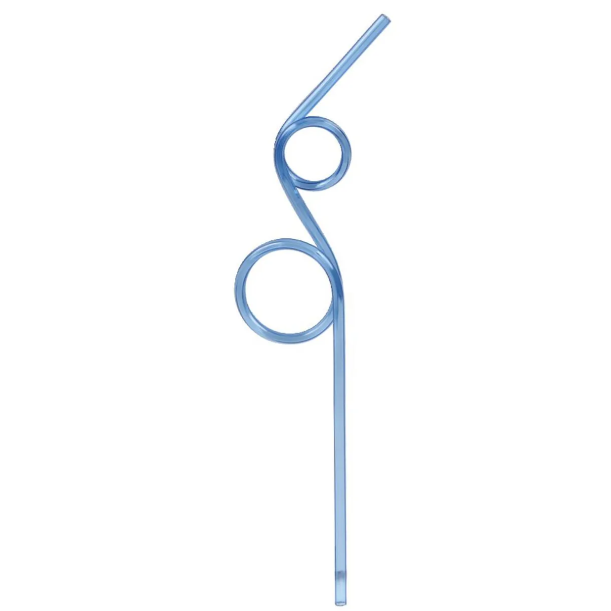 Best Gifi Paille forme tordue plastique réutilisable - Ø0,5x4xH24cm