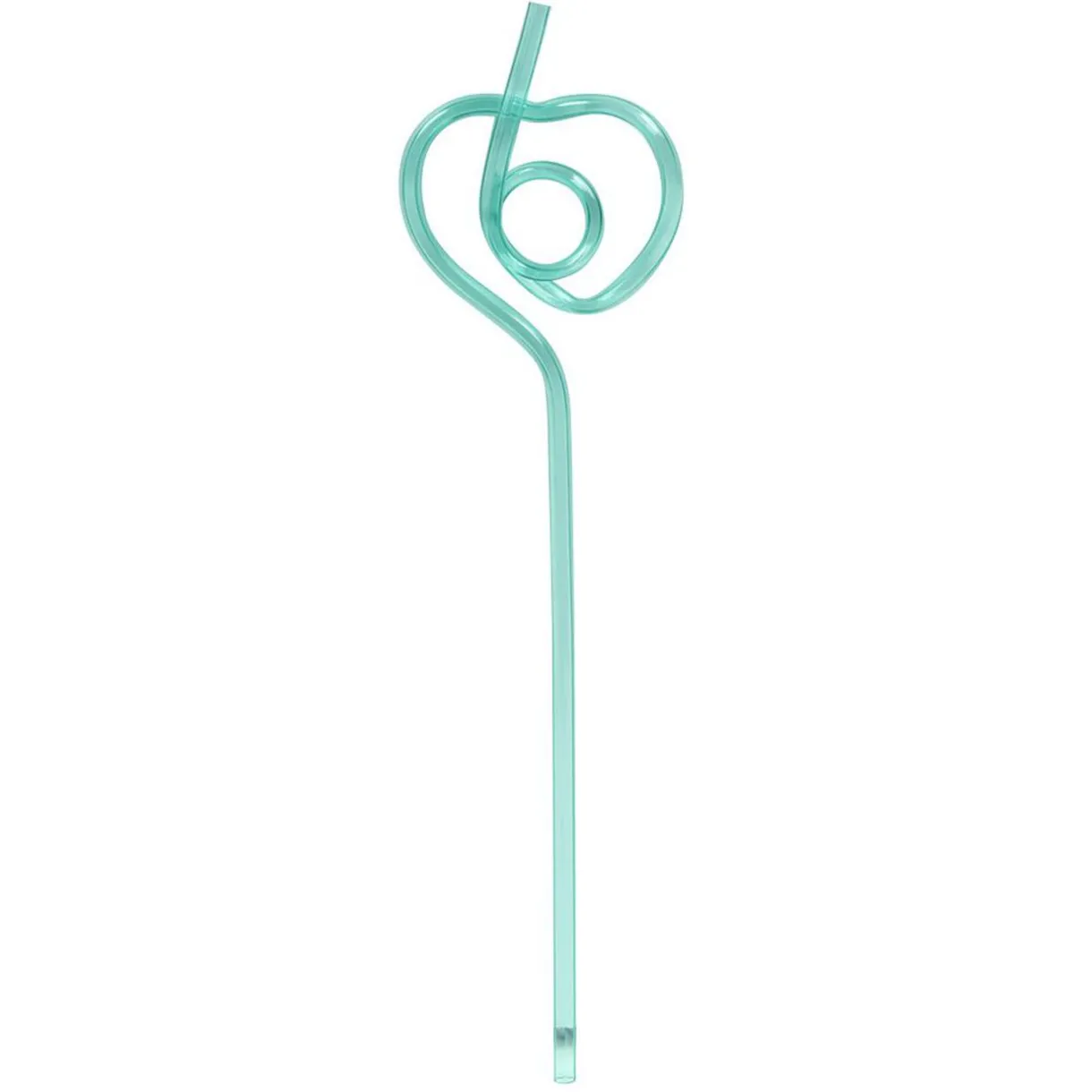 Best Gifi Paille forme tordue plastique réutilisable - Ø0,5x4xH24cm