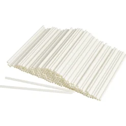 Sale Gifi Paille papier blanc x200 - Ø0,6 x H19,7cm