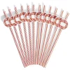 Clearance Gifi Paille personnalisable étiquette sucre d'orge rouge et blanc x12