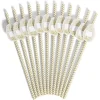 Sale Gifi Paille personnalisable étiquette pomme de pin blanc et camel x12