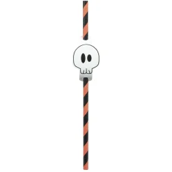 Sale Gifi Pailles tête de mort orange x20