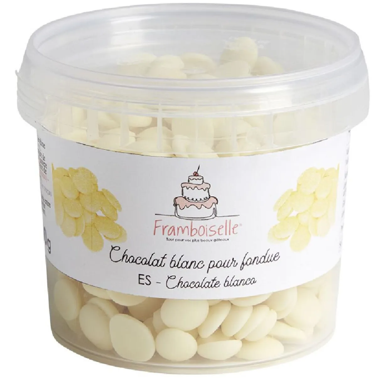 Outlet Gifi Palets de chocolat blanc en pot 200gr