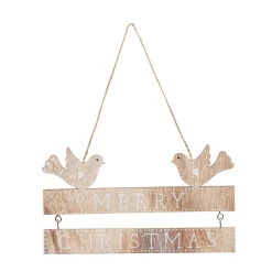 Gifi Pancarte à suspendre avec oiseaux^ Décoration Sapin