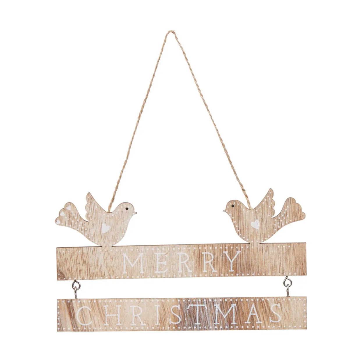 Gifi Pancarte à suspendre avec oiseaux^ Décoration Sapin