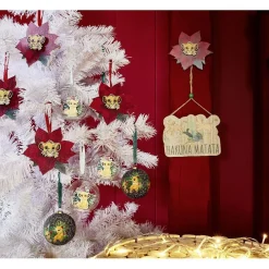 Gifi Pancarte à suspendre Disney Le Roi Lion bois 28xH16cm^ Décoration Sapin