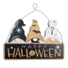 Clearance Gifi Pancarte en bois Happy Halloween à suspendre 37xH25cm