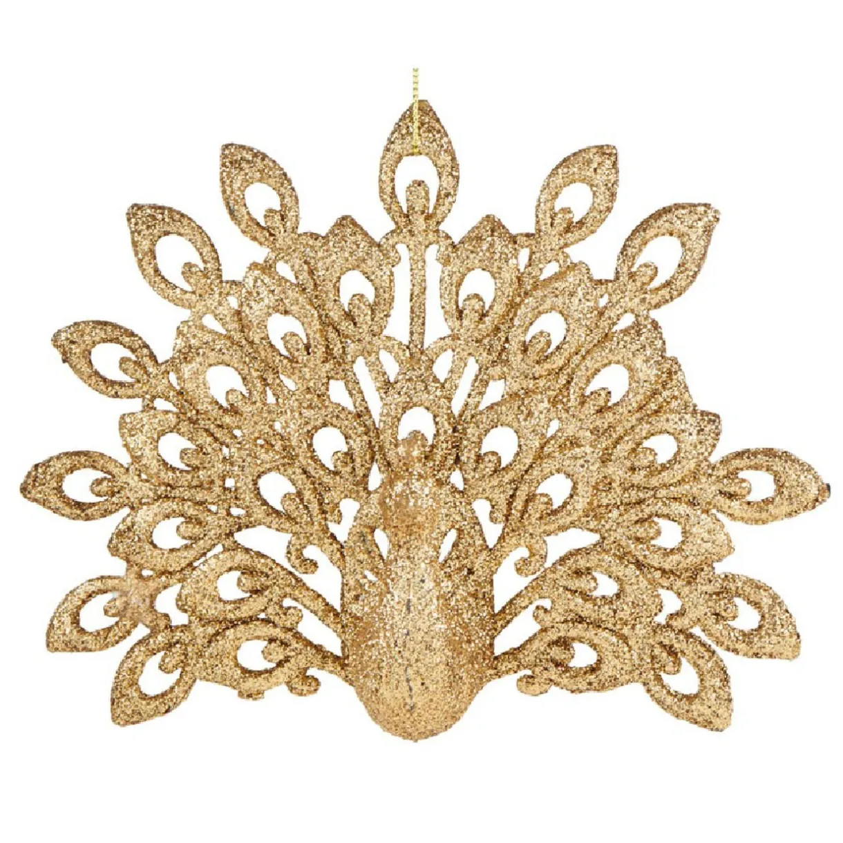 Gifi Paon de Noël pailleté à suspendre^ Décoration Sapin