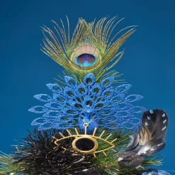 Gifi Paon de Noël pailleté à suspendre^ Décoration Sapin