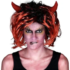 Sale Gifi Perruque corne de diable adulte