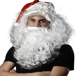 Best Gifi Perruque de Noël cheveux blancs