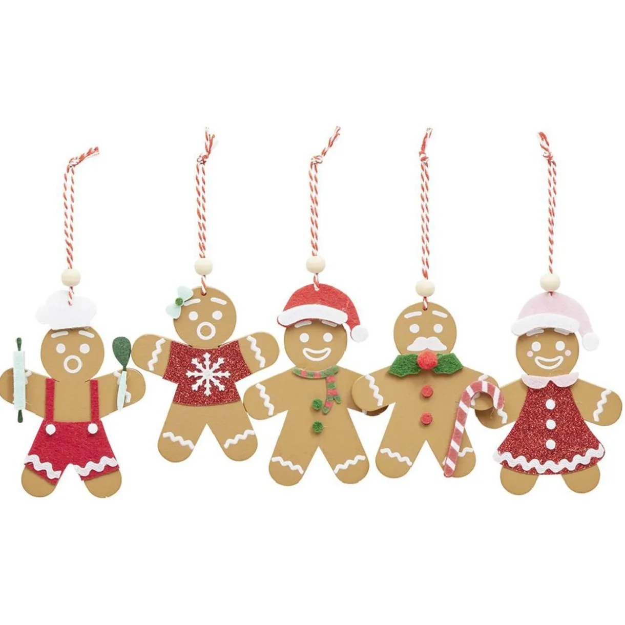 Outlet Gifi Personnage pain d'épice à suspendre x5