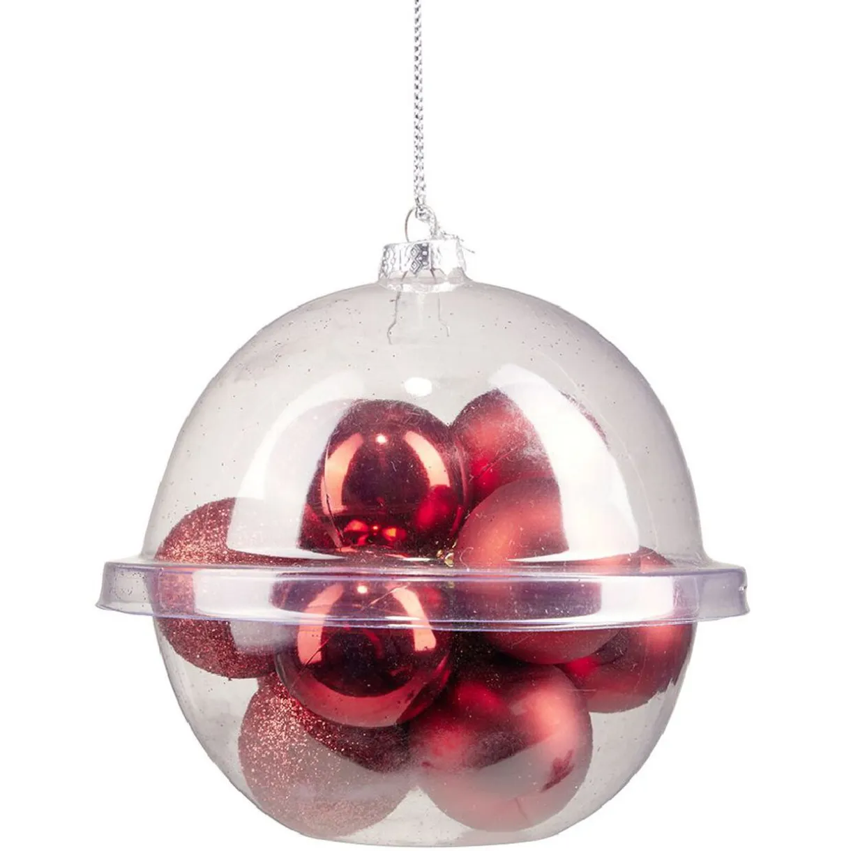 Online Gifi Petite boule de Noël polystyrène rouge Ø3cm x12